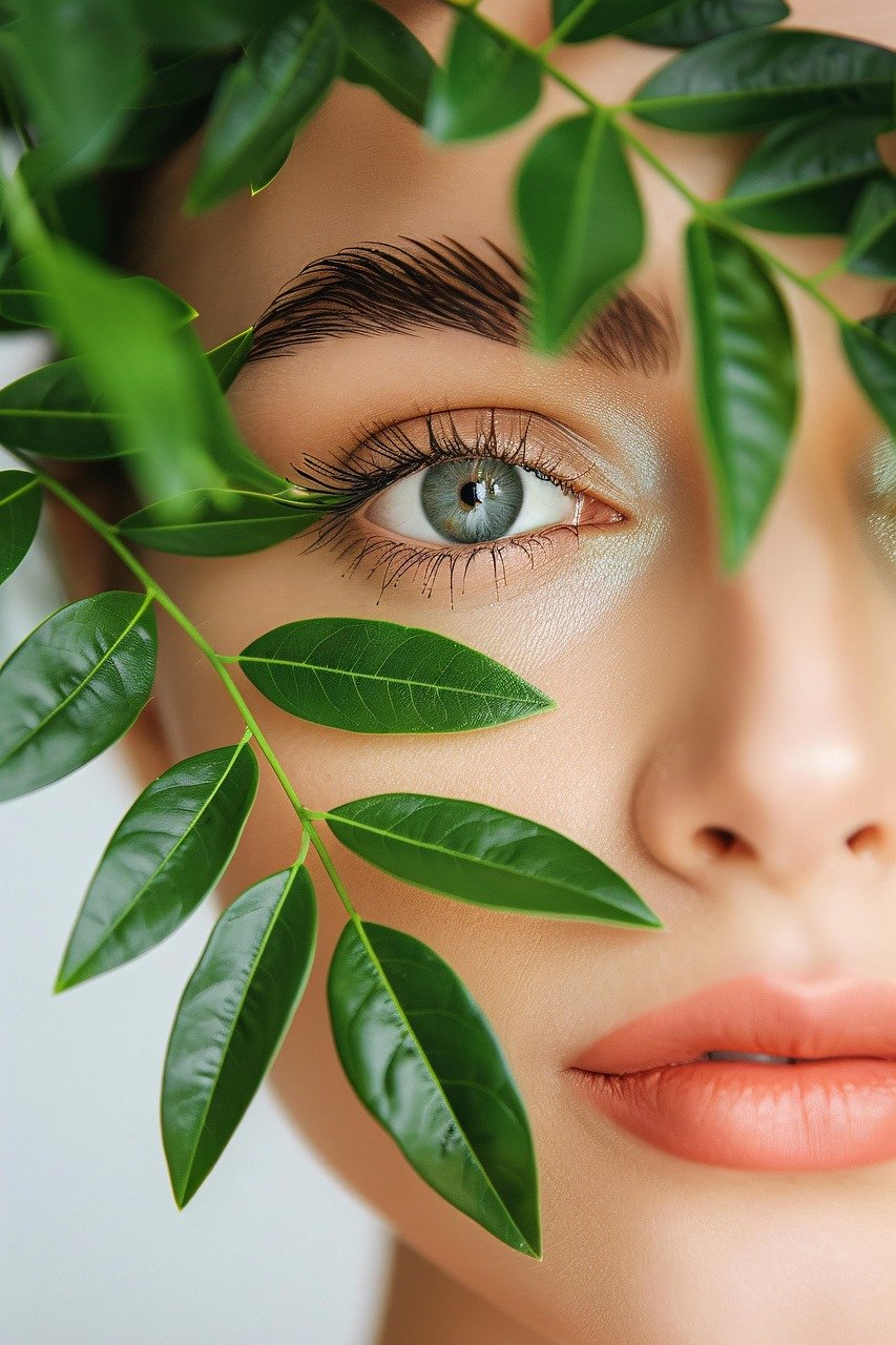 Martin Skincare Madrid ai generated, woman, foliage, botanical, beauty, eye, greenery, human, leafy, serene, glance, organic, allure, natural, skincare, vibrant, fresh, eco-friendly, facial, wellness, healthy, nature, portrait, skincare, skincare, skincare, skincare, skincare